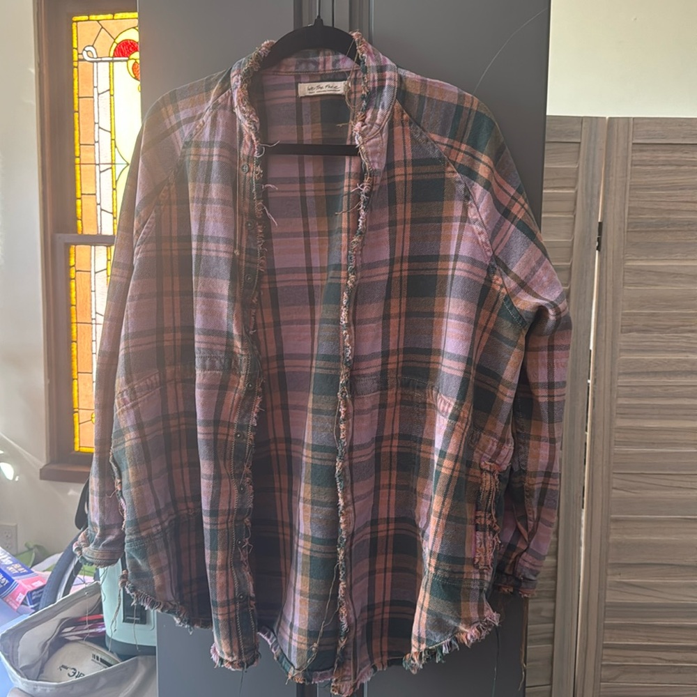 Free people flannel with pockets